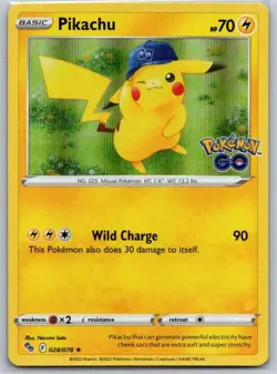 Pikachu (28) 028/078 Pokemon GO NM - Image 1