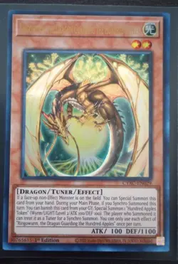 Yu-Gi-Oh - Ringowurm, the Dragon Guarding the Hundred Apples -CYAC-EN029 1st Ed - Image 1