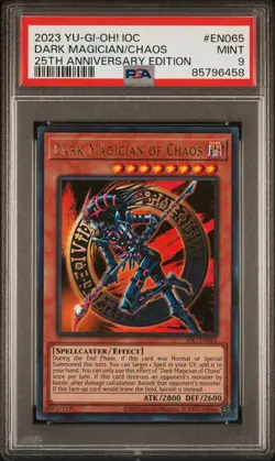 PSA 9 Dark Magician of Chaos Invasion of Chaos Ultra Rare IOC-EN065 - Yugioh - Image 1