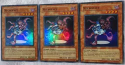 Yugioh 3x Necroface CRMS-ENSE1 Super Rare Limited Edition Near Mint Playset - Image 5