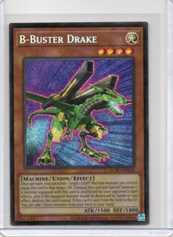B BUSTER DRAKE YUGIOH NON-PLAYED LCKC-EN020 SECRET RARE - Image 1