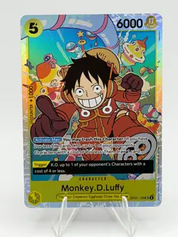 Monkey.D.Luffy OP07-109 SR ONE PIECE Tcg Card Game NM Yellow Reprint - Image 1