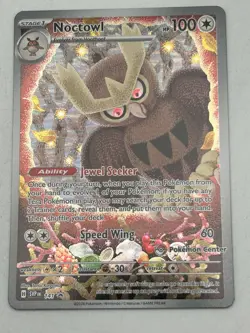 Noctowl SVP 141 Black Star Promo Full Art Pokemon Center Exclusive - NM - Image 1