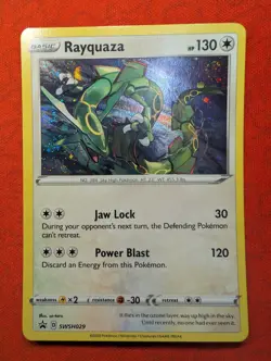 Rayquaza SWSH029 SWSH: Sword & Shield Promo Cards Holo Swirl 🍥 Cards!! - Image 1
