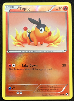 Tepig 16/114 Reverse Holo Black & White Pokemon Card Near Mint - Image 1