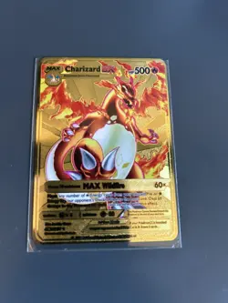 Charizard VMAX HP330 Gold Metal Pokemon Card-Collectible Gift Display！BEST! - Image 1