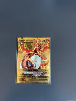 Charizard VMAX HP330 Gold Metal Pokemon Card-Collectible Gift Display！BEST! - Image 2