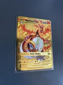 Charizard VMAX HP330 Gold Metal Pokemon Card-Collectible Gift Display！BEST! - Image 5