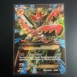 Pokemon Mega M Scizor EX 120/122 Full Art Textured Breakpoint 2016 Card - Image 1