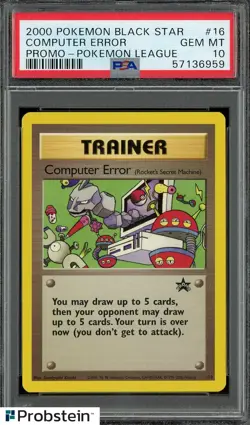 2000 Pokemon Black Star Promo Pokemon League #16 Computer Error PSA 10 GEM MINT - Image 1