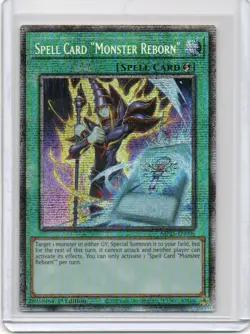 SPELL CARD MONSTER REBORN YUGIOH NON-PLAYED STARLIGHT RARE MP25-EN006 - Image 1