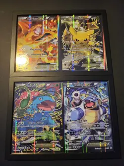 Pokemon Pikachu TCG EX Black Star Promo Card #XY124 Jumbo Full Set NM - Image 1