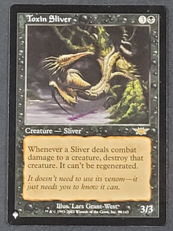 MTG Card - 1x Toxin Sliver - Mystery Booster Legions - NM/LP - Rare Black Magic - Image 1