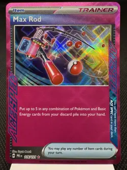 Max Rod 116/131 - Ace Spec Rare - Prismatic Evolutions Pokemon Card MINT - Image 1