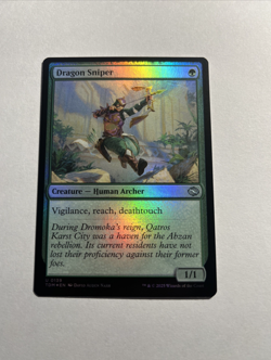 Dragon Sniper - Tarkir: Dragonstorm Foil MTG Plus Bonus Card!!! - Image 1