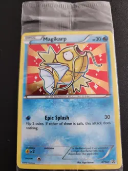 Pokemon TCG Shiny Magikarp Black Star Promo Card XY143 Sealed, Near Mint - Image 1