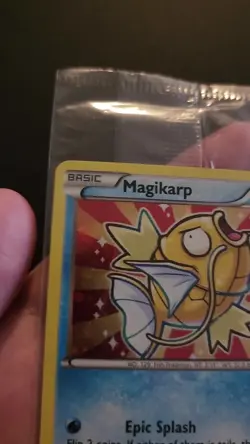Pokemon TCG Shiny Magikarp Black Star Promo Card XY143 Sealed, Near Mint - Image 2
