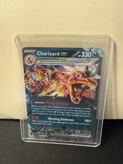Pokemon TCG Paldean Fates Charizard EX Double Rare Holo Card 54/91 - Image 1