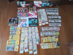 Pokemon bulk etb blister box poster sleeves over 1150 + code cards - Image 1