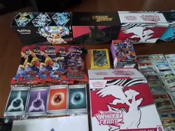 Pokemon bulk etb blister box poster sleeves over 1150 + code cards - Image 2
