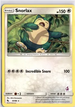 Snorlax - 50/68 (Mewtwo Stamped) Promo Battle Academy 050/068 Pokemon Card TCG - Image 1