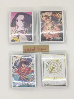 One Piece Card Game 70 Sleeves×4 Set Official Luffy /Hancock/Ace Sabo etc/A2 - Image 1