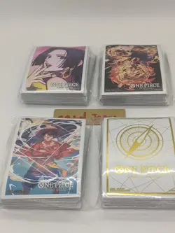 One Piece Card Game 70 Sleeves×4 Set Official Luffy /Hancock/Ace Sabo etc/A2 - Image 2
