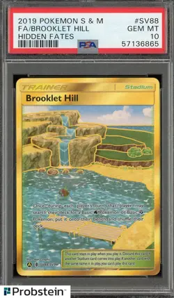 2019 Pokemon S & M Hidden Fates #SV88 FA Brooklet Hill PSA 10 GEM MINT - Image 1