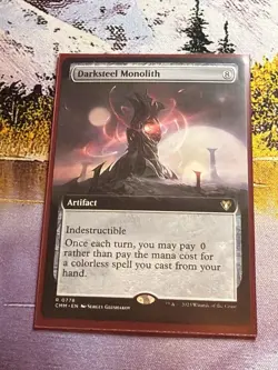 Darksteel Monolith - MTG - NM Extended Art Commander Masters - Image 2