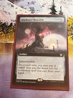 Darksteel Monolith - MTG - NM Extended Art Commander Masters - Image 4