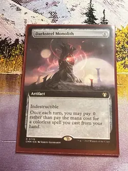 Darksteel Monolith - MTG - NM Extended Art Commander Masters - Image 5