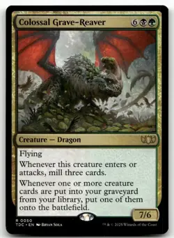 Colossal Grave-Reaver #50 MTG Tarkir Dragonstorm TDC NM X1 - Image 1