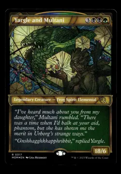 Yargle and Multani (Showcase) 317 Foil R March of the Machine - Image 1