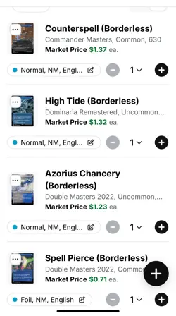 X4 Blue Commander Deck Must Haves See Pics $4.63 Market Value - Image 3