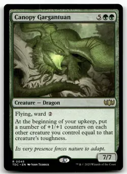 Canopy Gargantuan #45 MTG Tarkir Dragonstorm TDC NM X1 - Image 1