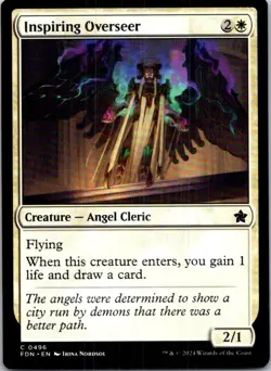 Inspiring Overseer 496 C Foundations NM MTG - Image 1