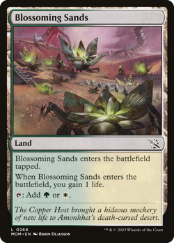 x4 Blossoming Sands MOM MTG 0268 LIFE LAND M/NM 4x - Image 1