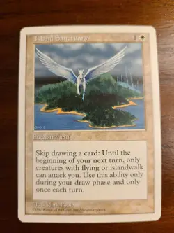 MTG Magic The Gathering 5th Edition - Island Sanctuary - NM - Image 1