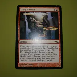 Fiery Gambit x1 Mirrodin 1x Magic the Gathering MTG - Image 1