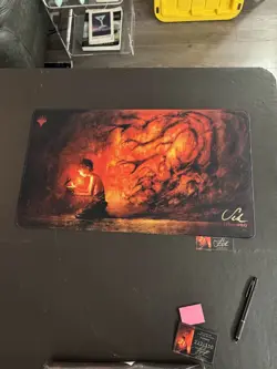 Seb Mckinnon "Allure of the Unknown" Limited Edition Playmat Signed COA /550 - Image 1
