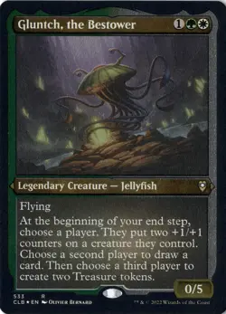 Gluntch The Bestower NM/M* ETCHED Commander Baldur's Gate 533 mtg -UnltdCards - Image 1