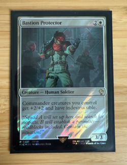 MTG: Bastion Protector (Surge Foil) Commander: Final Fantasy Foil NM - Image 1