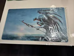 SIGNED Seb McKinnon Stitched-edge Playmat - Phyrexian Angel - Image 1