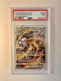Mewtwo VSTAR GG44/GG70 Pokemon Crown Zenith: Galarian Gallery Holo PSA 9 - Image 1