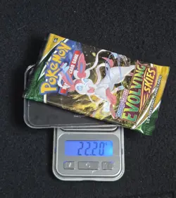 Pokemon TCG Evolving Skies HEAVY Booster Pack Factory Sealed 22.2 grams - Image 1