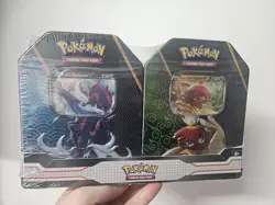 Pokemon TCG Divergent Powers Tin Set of 2 Tins. Comes With Fusion Strike - Image 1