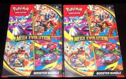 Pokemon Mega Evolution Booster Bundle Lot of 2 Factory Sealed In Hand Ships ASAP - Image 1