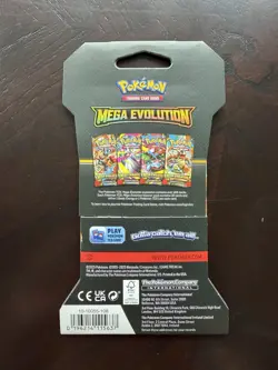 Pokemon Mega Evolution Sleeved Booster Pack Random Art Factory Sealed - Image 2