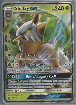 Pokemon Shiftry GX SM Celestial Storm 14/168 Ultra Rare - Image 1