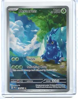 Pokemon TCG Heracross Scarlet & Violet Paldea Evolved Illustration Rare 194/193 - Image 1